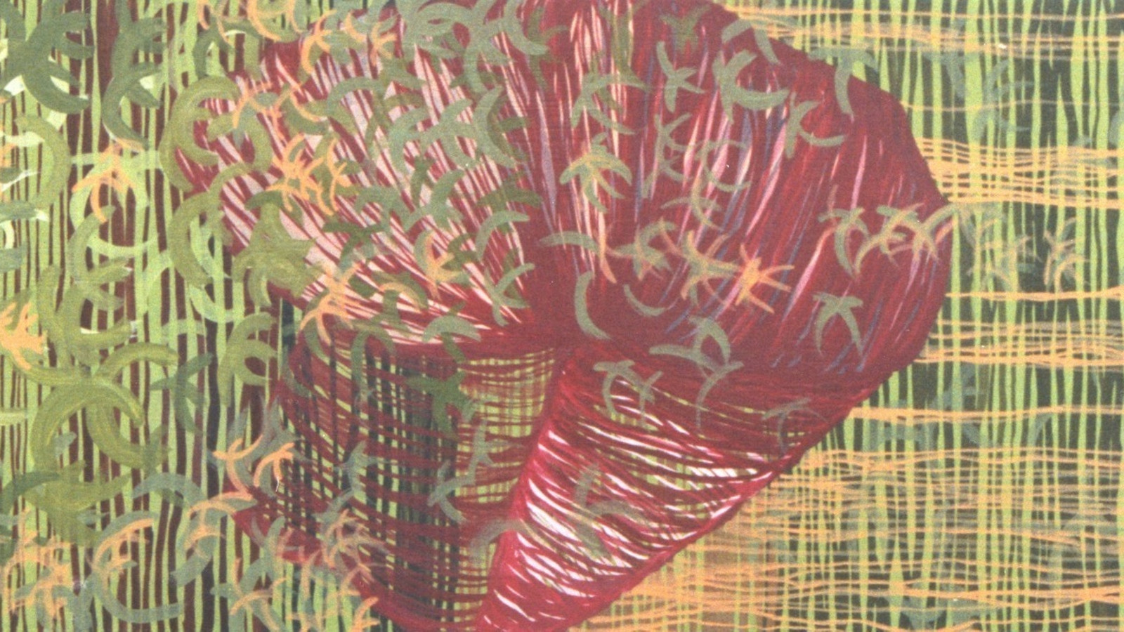 Uno (de la serie barras verdes). Acrílico sobre tela. 100x170cm.2002