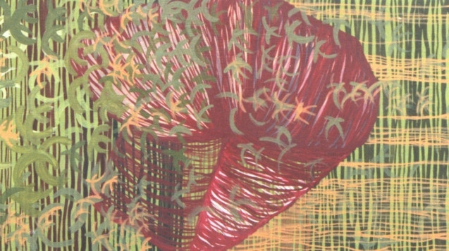 Uno (de la serie barras verdes). Acrílico sobre tela. 100x170cm.2002