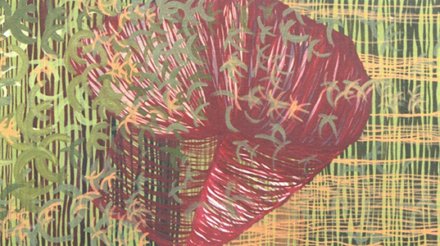 Uno (de la serie barras verdes). Acrílico sobre tela. 100x170cm_RR.2002