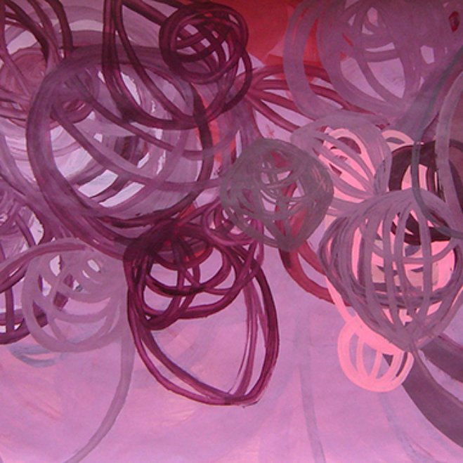 Violeta. Acrílico sobre papel madera. 100 x 200 cm_2005__GRILLA