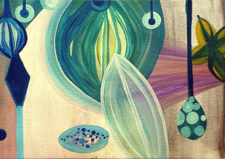 El tiempo. 140 x 180. Acrílico y lapiz sobre papel. 2010