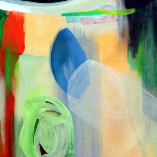 Jem _ The Holograms me cambiaron la vida. Acrílico sobre tela. 55 x 65 cm. 2011