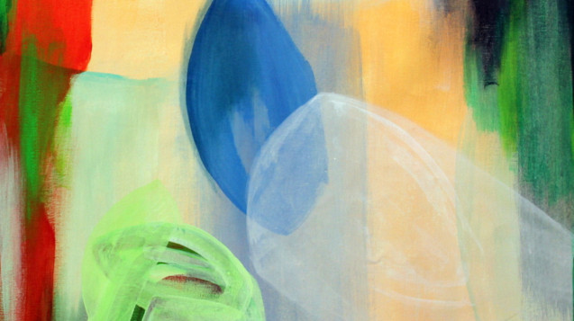 Jem _ The Holograms me cambiaron la vida. Acrílico sobre tela. 55 x 65 cm. 2011