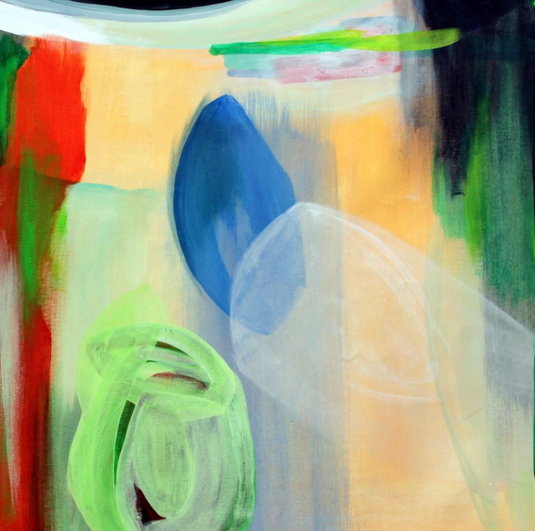 Jem _ The Holograms me cambiaron la vida. Acrílico sobre tela. 55 x 65 cm. 2011