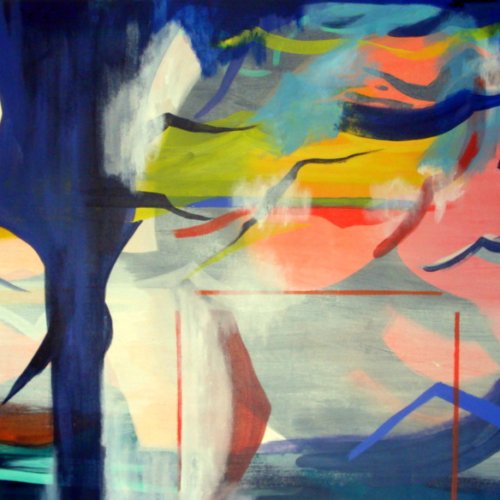 La vida es linda. Acrílico sobre tela. 72 x 100 cm. 2011